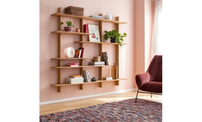 Стеллаж ZOLO 3 из массива дуба